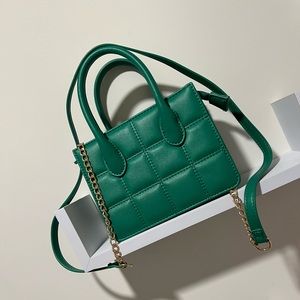 Top Handle/ Crossbody Mini Bag - Green